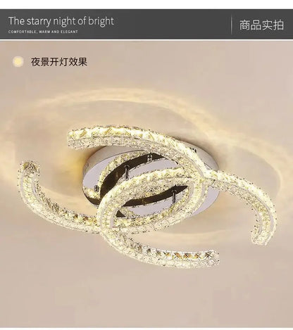 Modern Crystal Chandelier Simple Dining Room Chandelier Home Decoration hanging light fixtures