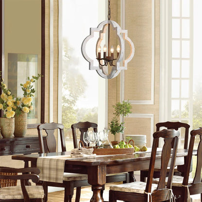American Vintage Wrought Iron Gold Chandelier Nordic Design Living Room Pendant Lamp