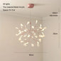 Nordic Heracleum chandelier lamp Living Room Modern designer Black/rose gold lamp