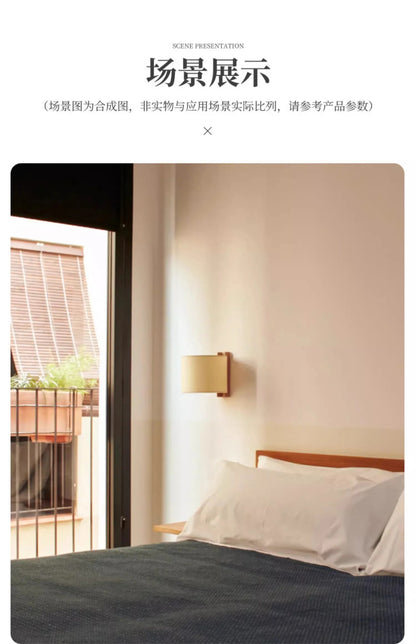 Japanese Liftable Wooden Lamp Wabi Sabi Fabric Floor Lamp