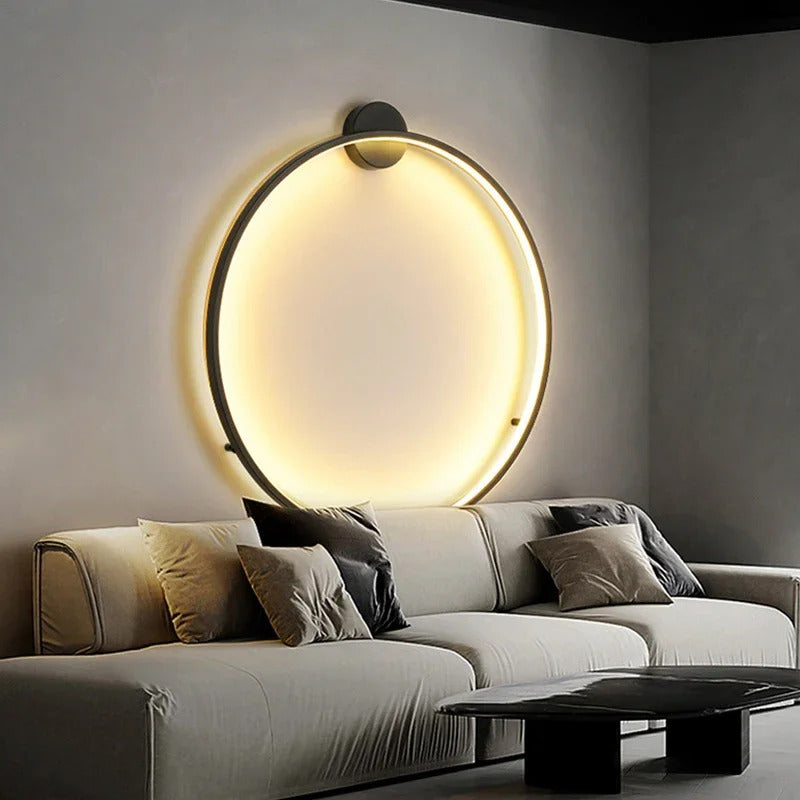 Nordic Minimalist Circle Background LED Wall Lamp Modern sofa background wall lights