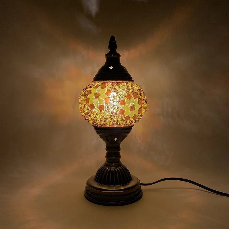 Turkish mosaic glass Table Lamp home bedside table lamp