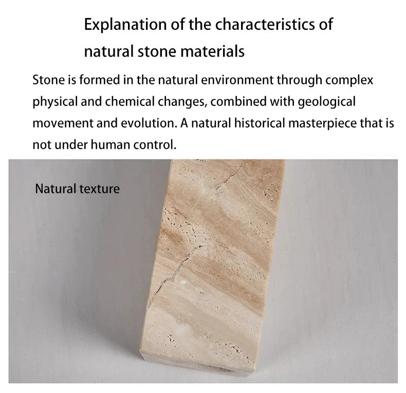 Modern Travertine Table Lamp Natural Stone LED Desk Lamp Indoor Decor Lighting Bedroom Living Room Study Matte Glass Lampshade