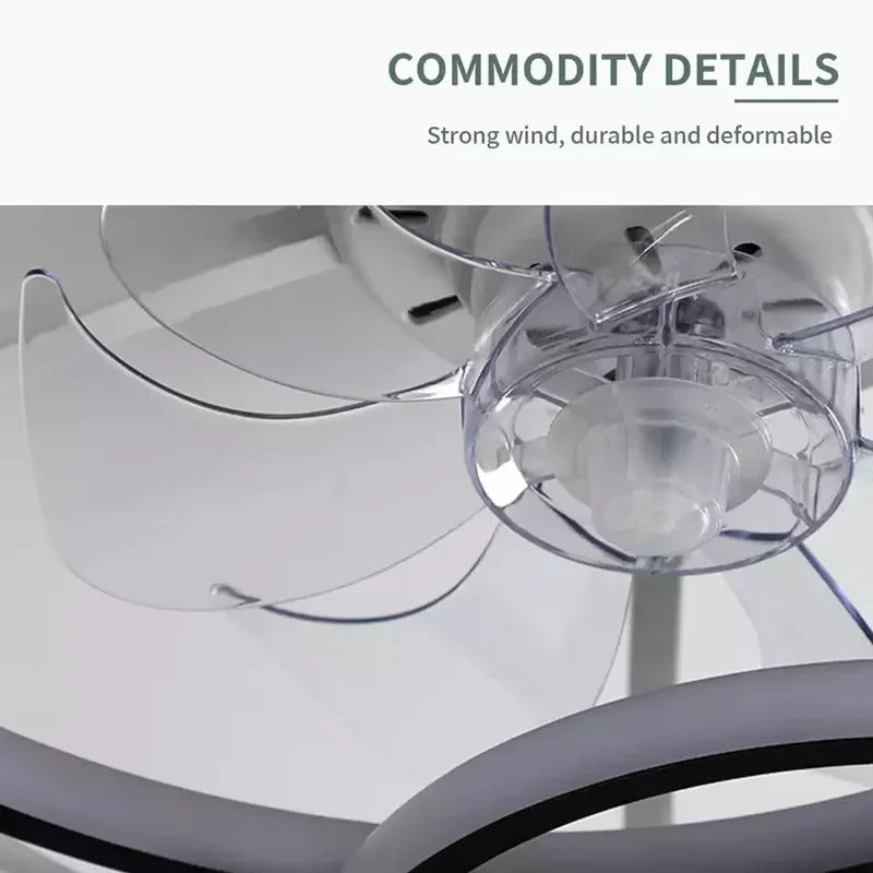 Modern simple LED Ceiling Fan Lamp with remote control Dining Room Bedroom Indoor lighting
