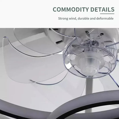 Modern simple LED Ceiling Fan Lamp with remote control Dining Room Bedroom Indoor lighting