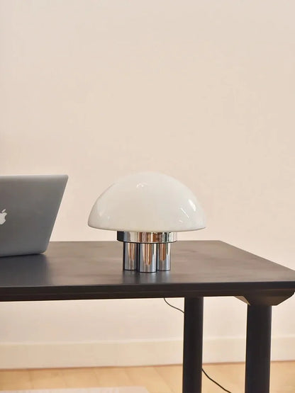 Mushroom Milk White Acrylic Retro Style LED Lights Romantic Nordic Home Decor Living Room Study Bedroom Warm Table Lamp