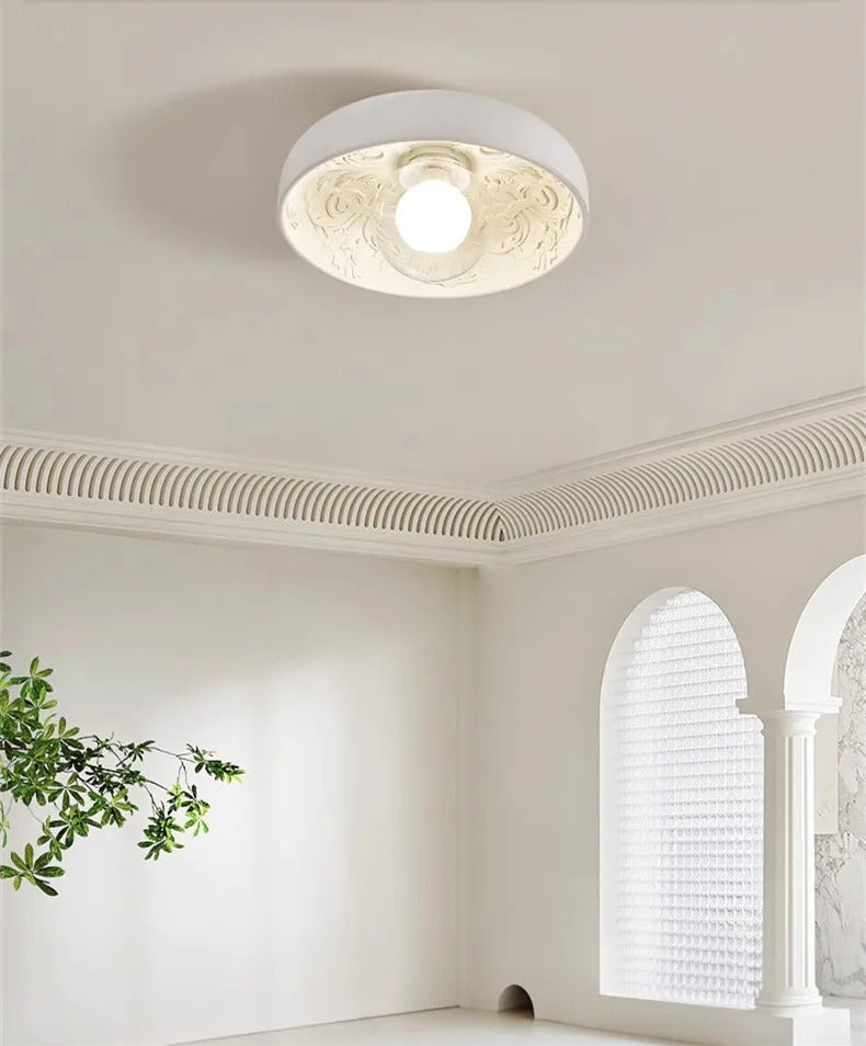 French Resin Ceiling Light Balcony Bedroom Corridor Lighting Fixture