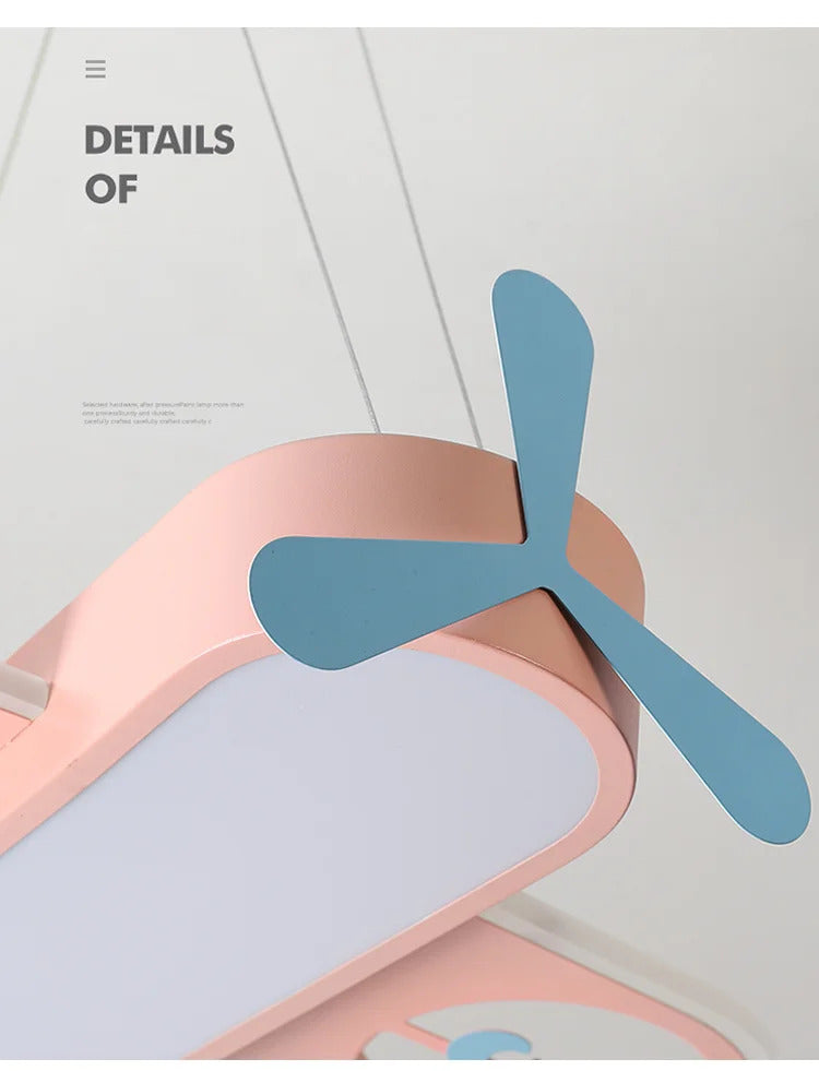 Modern Pink blue chandelier Led deco designer aircraft lamp