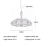 Modern Japanese Wabi Sabi Silk Pendant Lamp Living Dining Room Bedroom Ceiling Chandelier