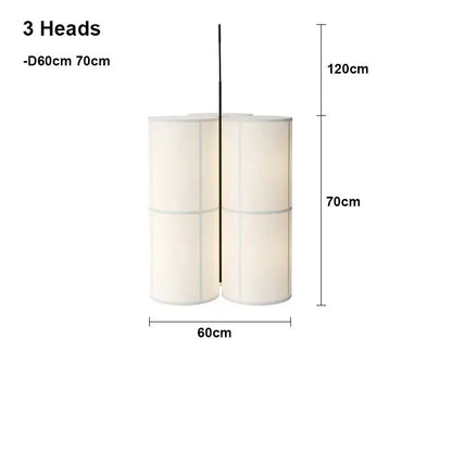 Wabi Sabi Cloth Led Pendant Lamp Designer Fabric Ceiling Chandelier