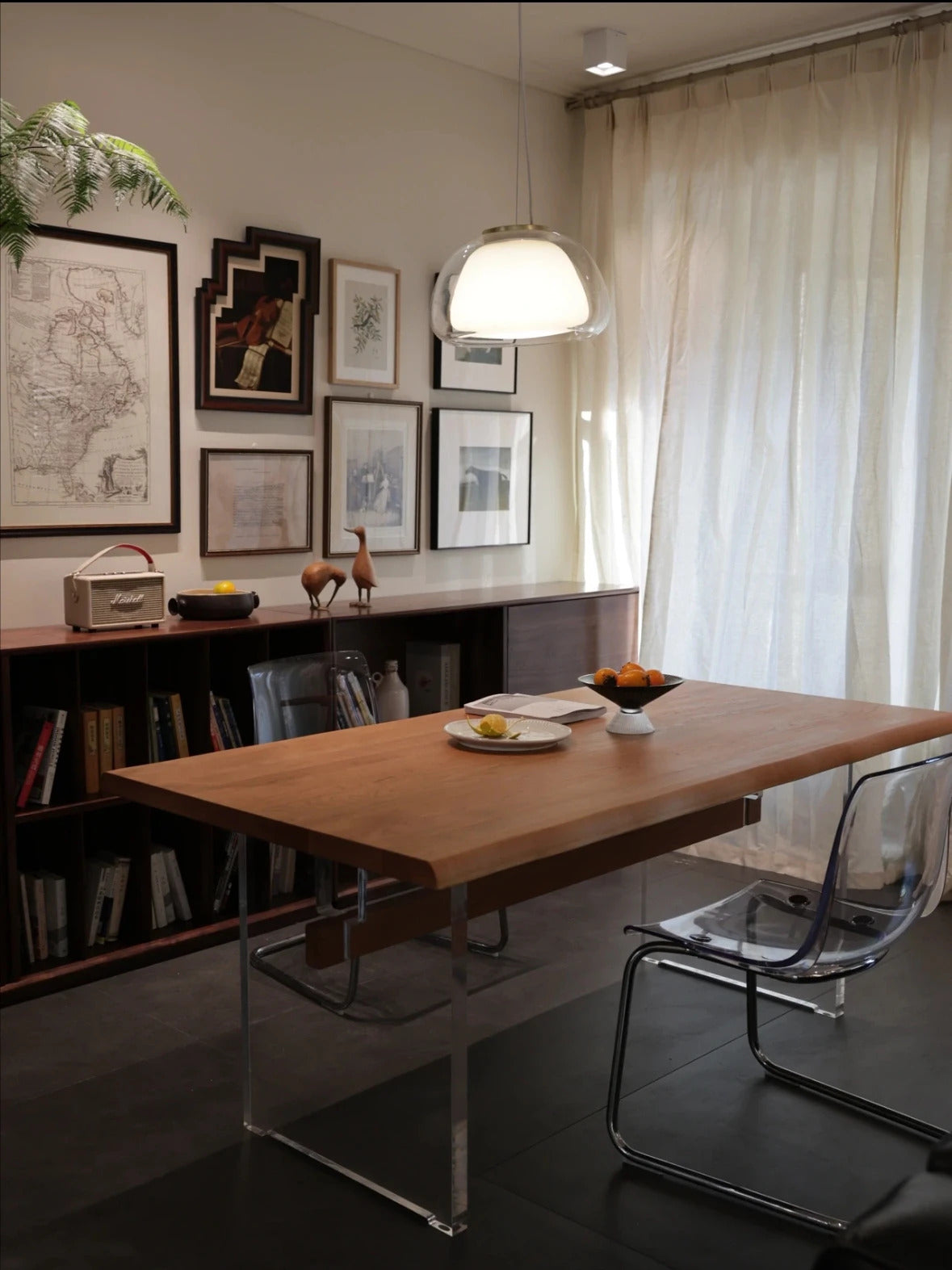 Nordic Glass Jellies Design Hanging Lamp Indoor Dining Living Room Pendant Light