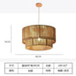 Retro Handmade Tiered Woven Ceiling Light with Rustic Design