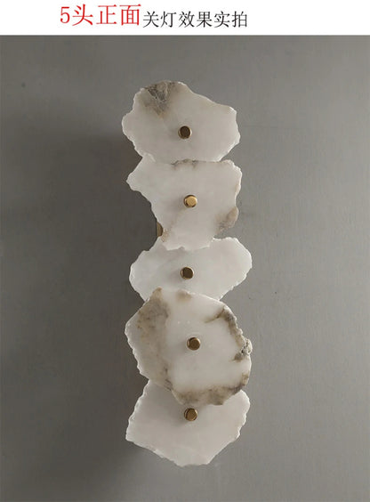 Natural Marble Luxury Wall Lamp Nordic Irregular stone Sconce light