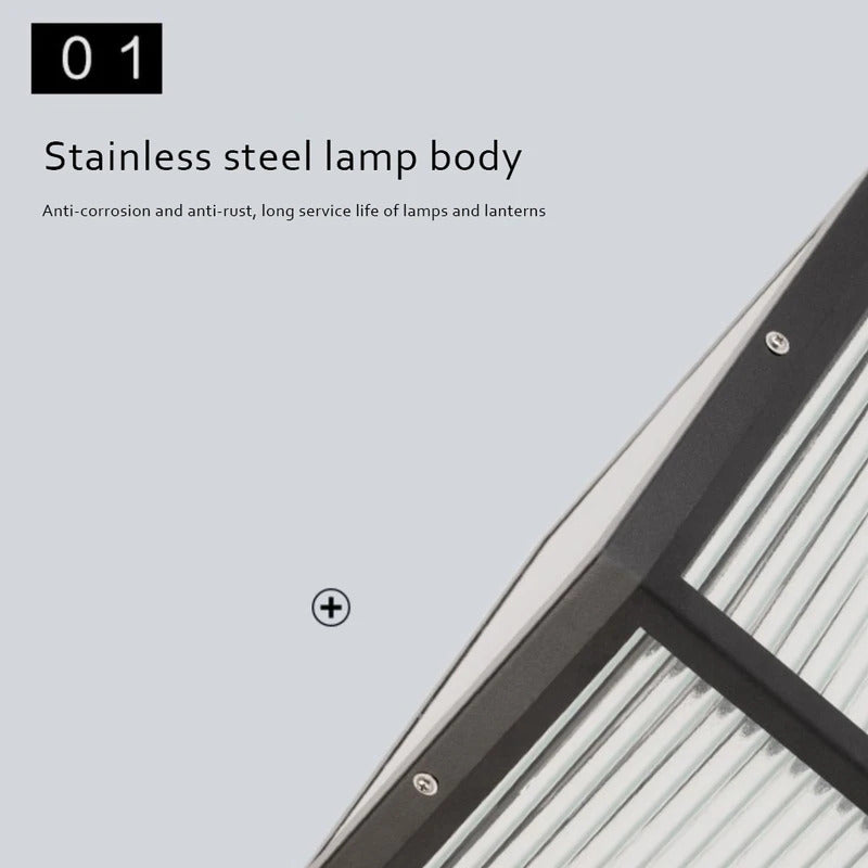 Outdoor Solar Tapered Pillar Lights Light Control Garden Light Sensor Outdoor Waterproof lamp