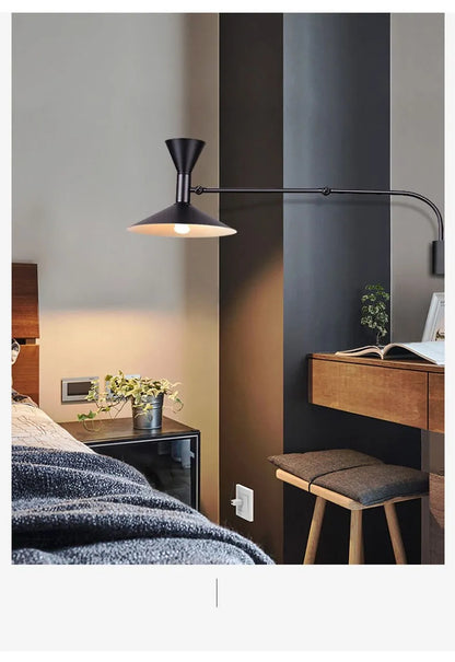 Modern Minimalist Wall Light LED Marseille Italian Designer Swing Arm Adjustable Wall lamp