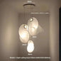 Japanese Silk Chandelier LED Wabi Sabi Pendant Lamp Living Room LED Cocoon Lamp