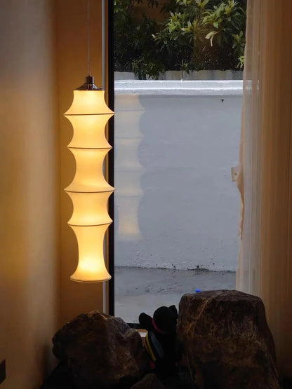 Nordic Minimalist Fabric Wabi Sabi Led Pendant Lights Bedroom Corner Bedside Lamp