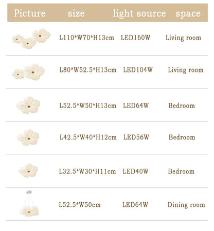 Nordic Flower Shape Ceiling Lights