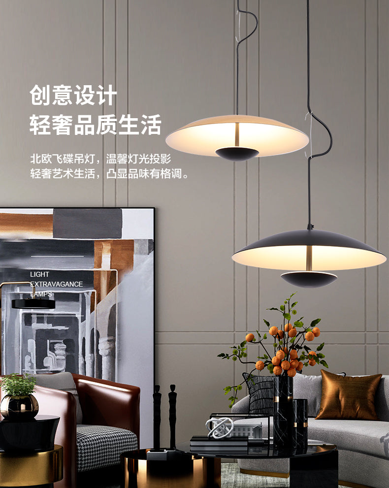 Nordic Design Led Pendant Lights Wood Grain Black For Dining Table Room Kitchen Hanging Lamp Fixture Home Decor Lighting Lusters