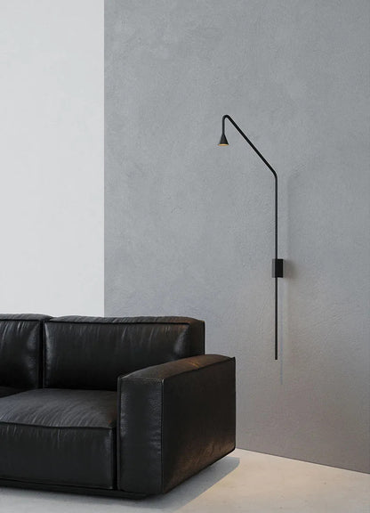 Minimalist Bedroom Bedside Floor Lamp Designer Gold Standing Light