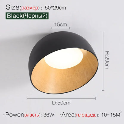 Nordic Wooden Ceiling Chandelier Modern Duo Ceiling Light