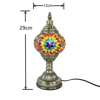 Turkish mosaic glass Table Lamp home bedside table lamp