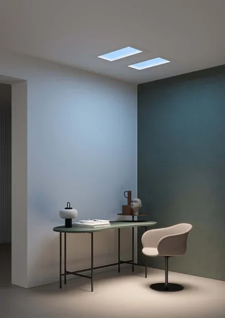 Blue sky ceiling light Kids room semi flush mount ceiling light