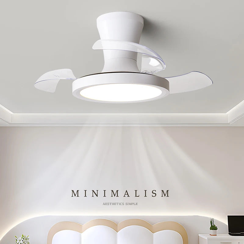 Children'S Room Invisible Fan Light Bedroom Quiet Ceiling Fan Light