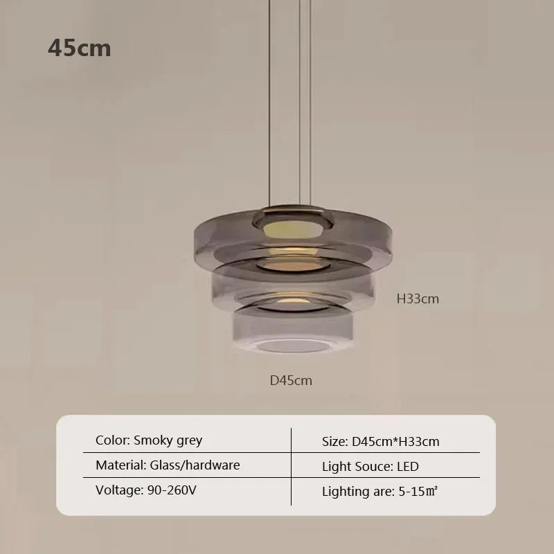 Nordic LED Glass Chandelier for Restaurant Bedroom Dining Room Table Glass Pendant Lights  Home Decoration