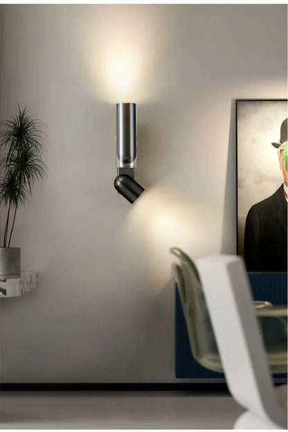 Bauhaus Italian wall lamp Modern minimalist Adjustable angle bedside night light