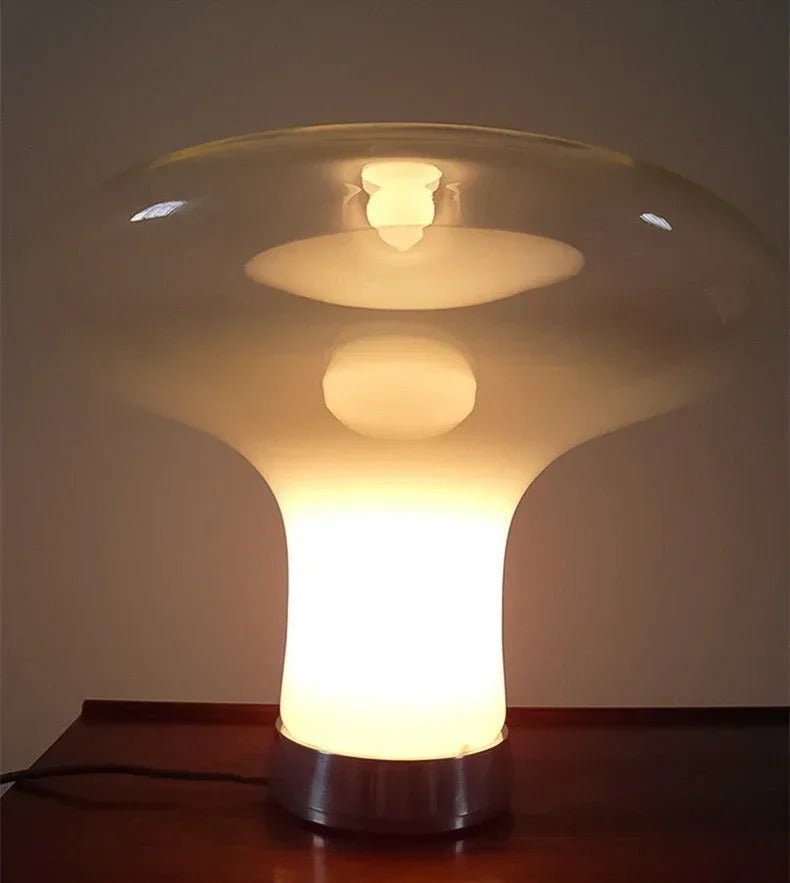 Light luxury designer glass desk lamp simple creative living room study bedroom warm bedside lamp LED art technology floor lamp