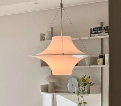 Modern Cream UFO Pendant Lights Nordic Design Dining Table Hanging Chandelier