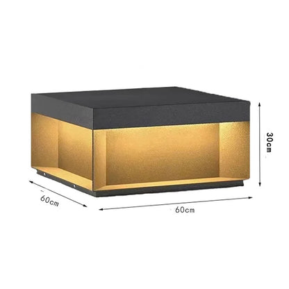 Modern Simple Solar Pillar Light High Quality Outdoor Waterproof Gate Pillar Yard Wall Light