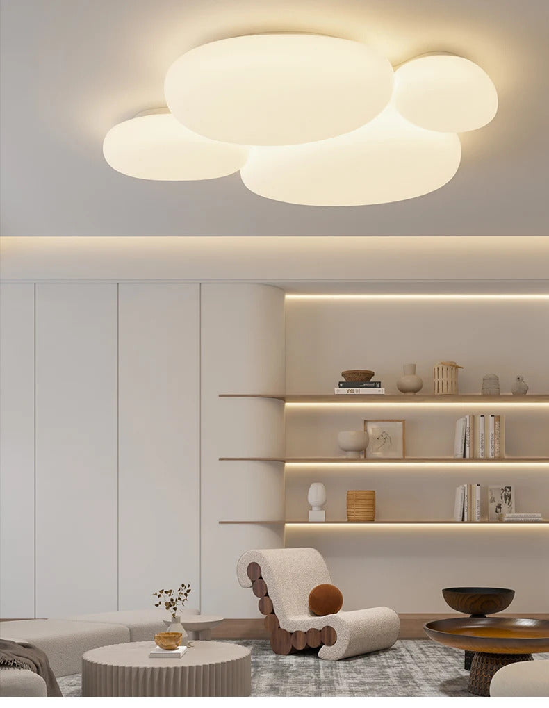 Milky white Ceiling Lamp esthetic room ceiling light fittings