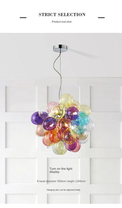 Gross glass bubble Pendant lamp bedroom kitchen island light