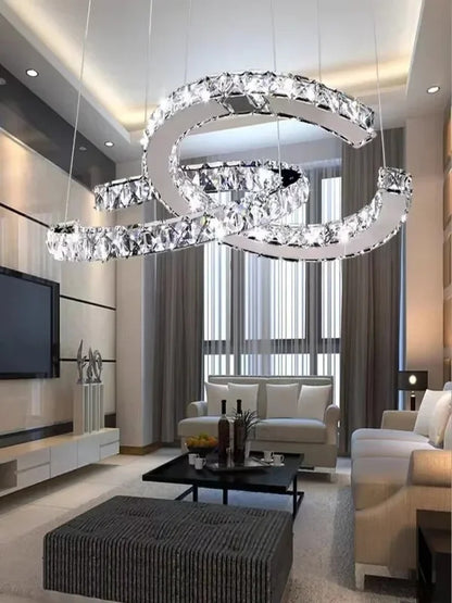 Modern Crystal Chandelier Simple Dining Room Chandelier Home Decoration hanging light fixtures