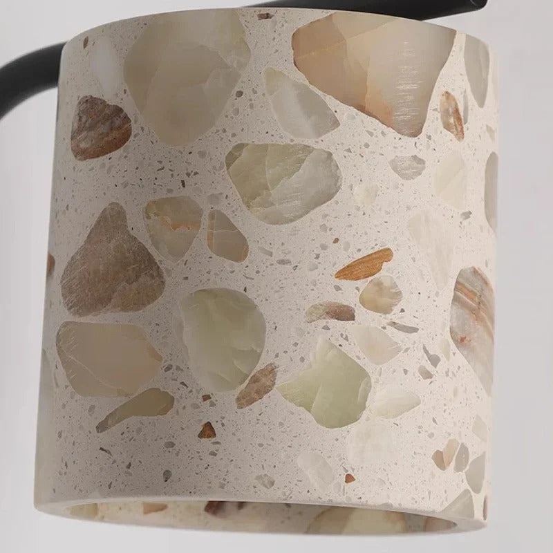 Natural cave Stone Wall Light Medieval Bedside cement Sconce lamp LED Lighting