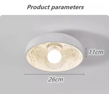 French Resin Ceiling Light Balcony Bedroom Corridor Lighting Fixture