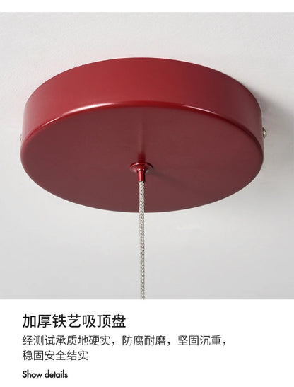 Nordic U-shaped Pendant lamp water pipe long strip Chandelier