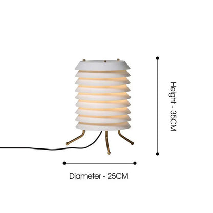 Maija Table Lamp medieval style Nordic design lamp replica living room retro pleated floor lamp study white bedside table light