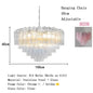 Modern Pink Glass Chandelier Designer Texture Glass Chandelie