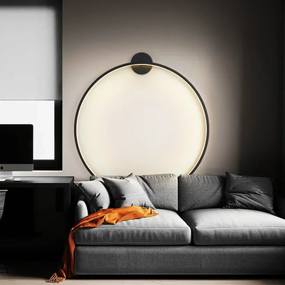 Nordic Minimalist Circle Background LED Wall Lamp Modern sofa background wall lights