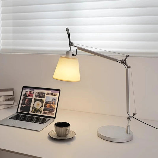 Italian Rocker Arm Table Lamp Nordic Designer Bedroom Bedside Floor Lamps Creative Office Study LED Eye Protection Reading Light