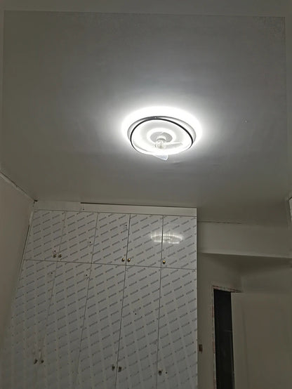 Modern LED Ceiling Fan Light Remote Dimming 6 Levels Silent Living Room lighting