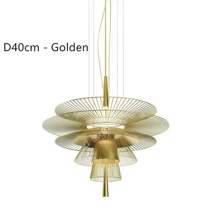 Vintage Gravity Origin Chandelier Luxury Metal lustre suspension black amd gold light for Living Dining Room kitchen island Lamp