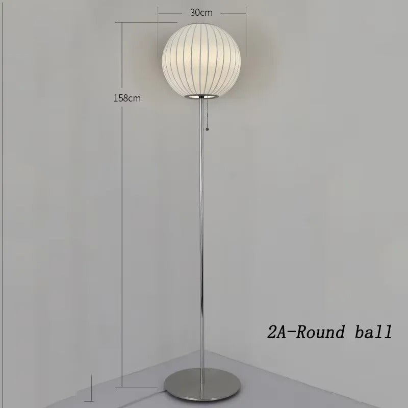 Nordic minimalist milk white wall lamp Danish designer Hand Woven Silk table light