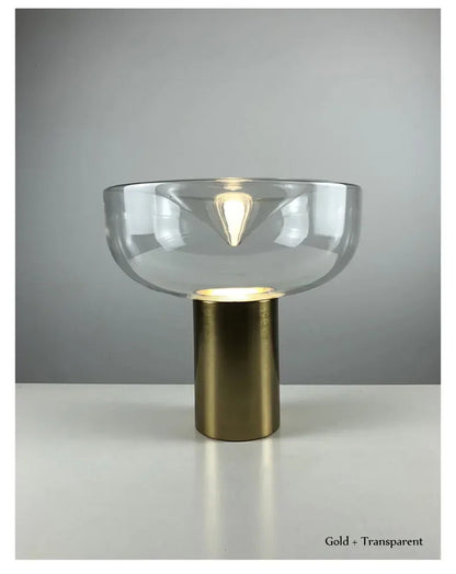 Modern Simple Bedside Table Lamp Nordic Light Luxury Radar Design Model Living Room Bedroom Bedside Light Glass Decorative LED