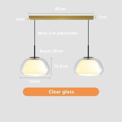 Danish Jelly Pendant lamp Bedroom bedside lamp