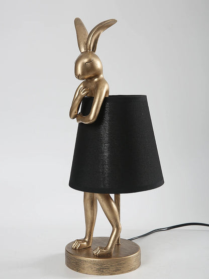 Nordic LED rabbit table lamp Designer resin rabbit desk lamp for study bedroom children's room reading led light bedside lamp