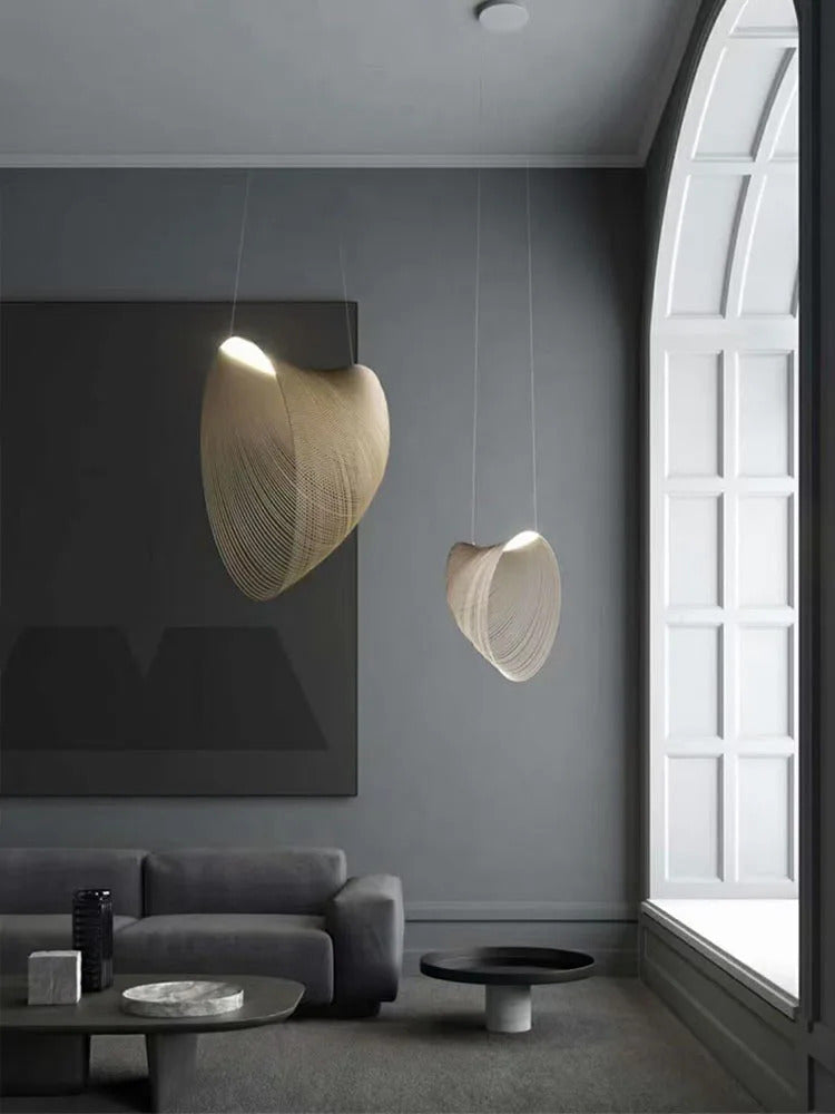 Nordic Modern Wooden Chandelier Minimalist Design Personality Pendant Lights Living Dining Room Coffee Shop Bedroom Decor Lamp